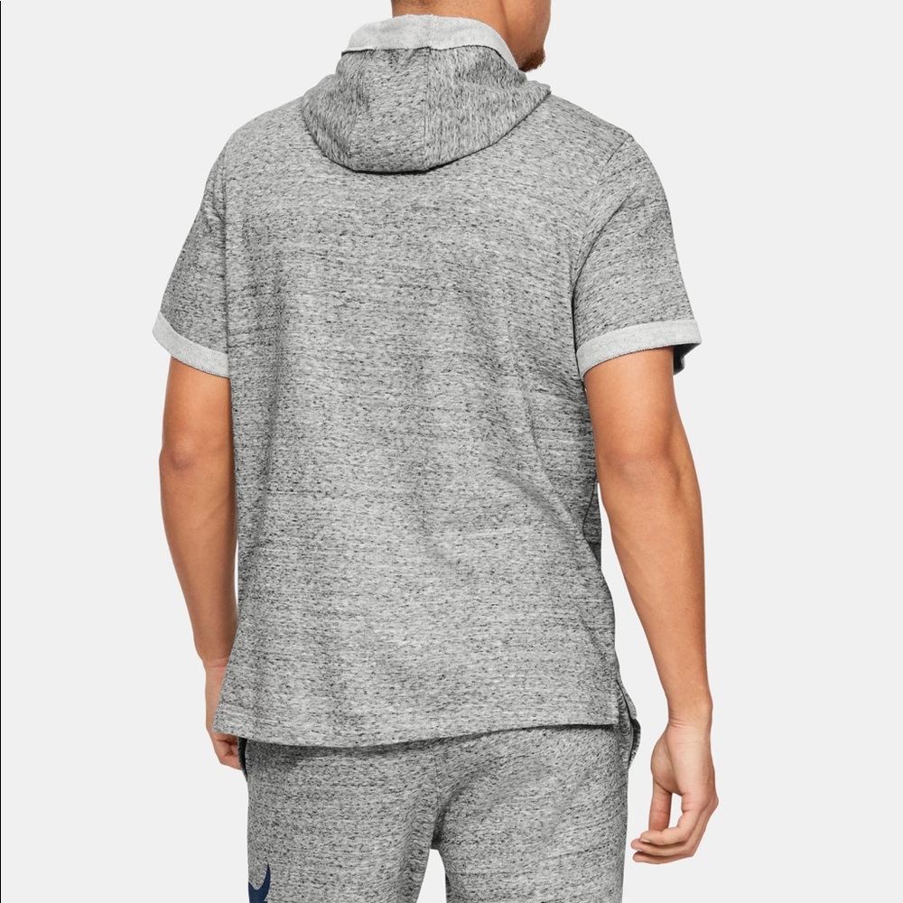 Under Armour Project Rock Terry Short Sleev Hoodie - Picture 4 of 5